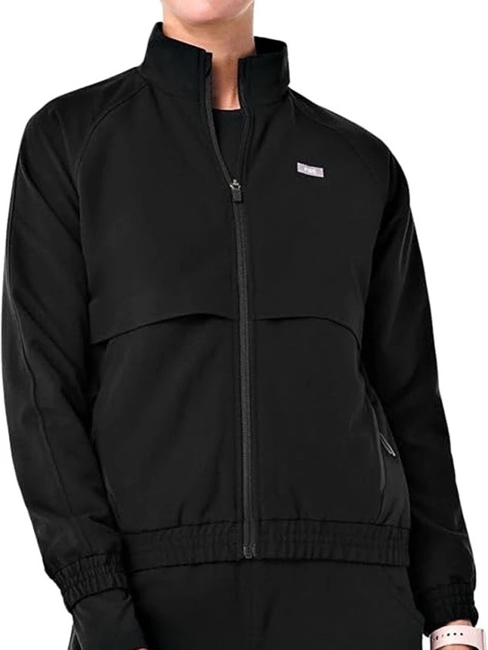FIGS Technical Collection Full Zip Jacket Black Small